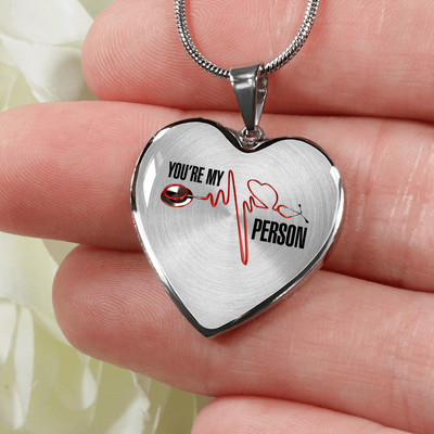 You're My Person Silver Finished Necklace or Bangle Bracelet - podprintz.com