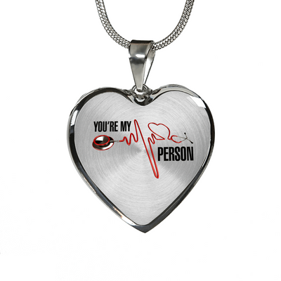You're My Person Silver Finished Necklace or Bangle Bracelet - podprintz.com