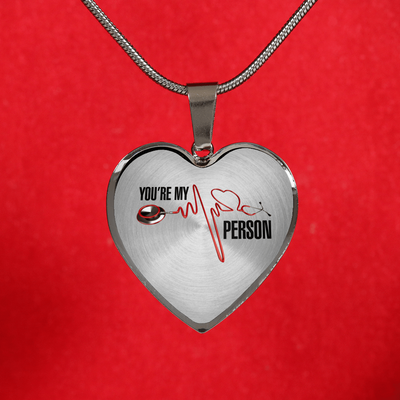 You're My Person Silver Finished Necklace or Bangle Bracelet - podprintz.com