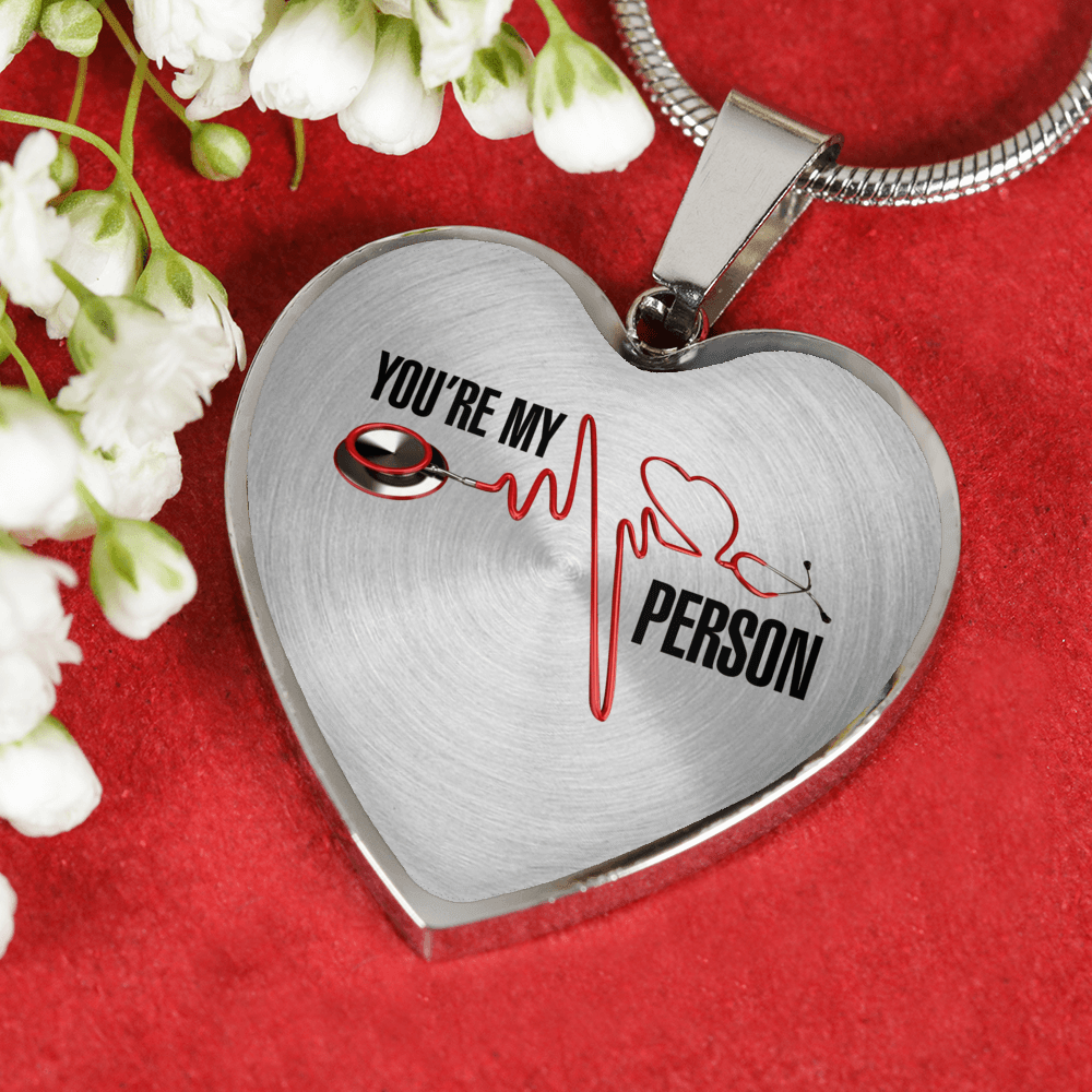 You're My Person Silver Finished Necklace or Bangle Bracelet - podprintz.com