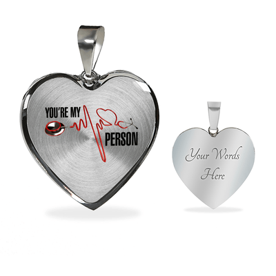 You're My Person Silver Finished Necklace or Bangle Bracelet - podprintz.com
