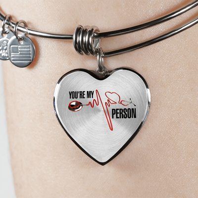 You're My Person Silver Finished Necklace or Bangle Bracelet - podprintz.com