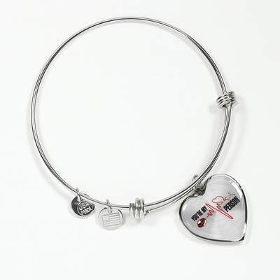 You're My Person Silver Finished Necklace or Bangle Bracelet - podprintz.com