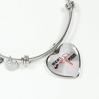 You're My Person Silver Finished Necklace or Bangle Bracelet - podprintz.com