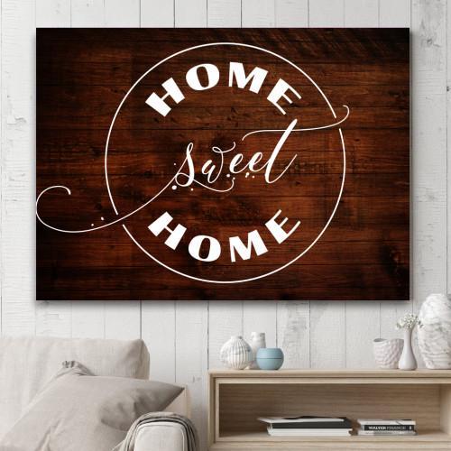 "Home Sweet Home" Canvas Wall Art (Made in the USA) - podprintz.com