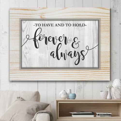 "Forever & Always" Canvas Wall Art (Made in the USA) - podprintz.com